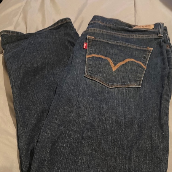 Levi's Women's Indigo Straight Leg Jeans 512 Perfectly Slimming - Picture 1 of 3